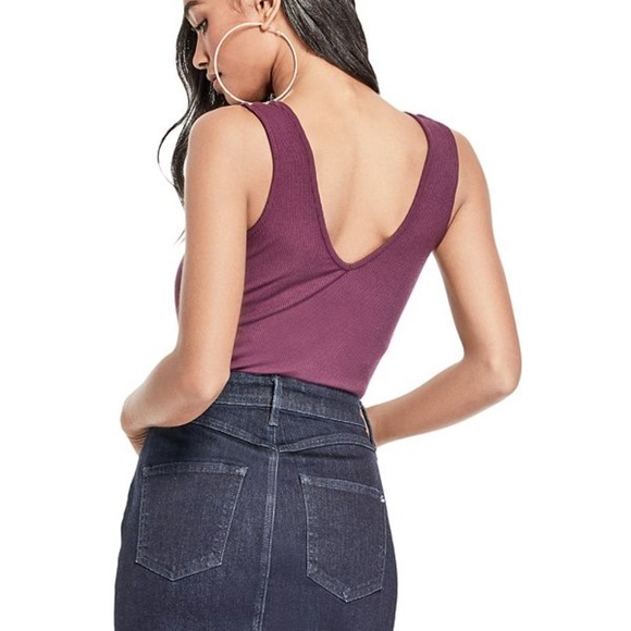 NEW G BY GUESS FINN RIB-KNIT BODYSUIT SIZE LARGE!! - Picture 2 of 4